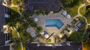 arial view of the resort