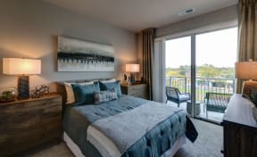 2 BR Apartments in Mount Prospect IL - 20 West - Room with Plush Carpeting and an Attached Private Patio