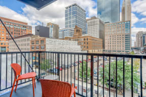 Balcony with view of Downtown