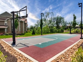 Riverstone - BasketballCourt Surrounded byLush Greenery