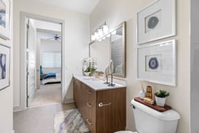 Bathroom with upgraded fixtures