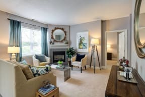 Elegant Living Room | Apartments for rent in Salem, MA | Hawthorne Commons