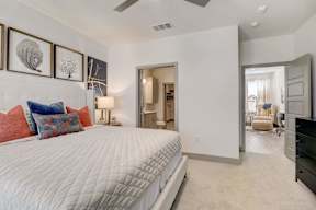 Bedroom with Carpet at Midway Urban Village in Farmers Branch Texas