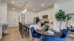 Furnished apartment model unit at The Artisan at Robinson