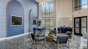 Ample seating inside The Artisan at Robinson's lobby
