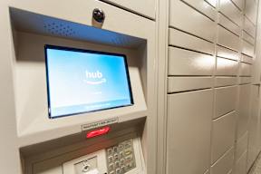 One-Bedroom Apartments in Osseo, MN | 5 Central | Amazon Hub Package Lockers.