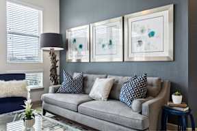 The Arts model living room