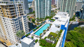 a view of the pool at the pearl apartments or nearby