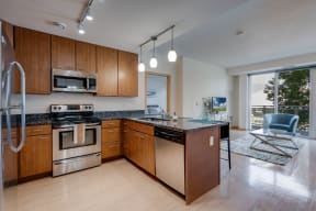 modern kitchen - The Verge Apartments in St Louis Park, MN