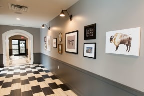 Vintage on Selby | St. Paul, MN | Community Amenities | First Floor Gallery and Hallway