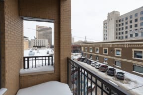 a room with a view  at RoCo Apartments, Fargo