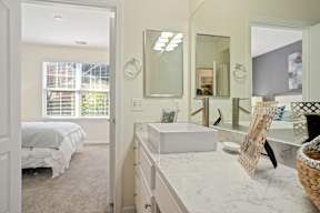 Modern Bedroom at Harbor Village at the Commons, Wakefield, Rhode Island