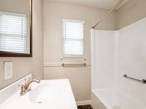 a bathroom with a sink and a bathtub at Courthouse Green Apartments, Chesterfield , Virginia