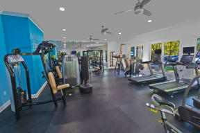 Fitness Room with Equipment at The Estates at Ballantyne, Charlotte, North Carolina, 28277