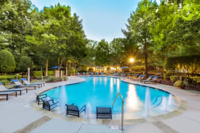 Swimming Pool with Lounge Area at The Estates at Ballantyne, Charlotte, North Carolina, 28277