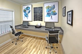 Business Center with duel computer station