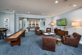 Clubhouse Game Room at The Pointe at Suwanee Station, Suwanee, 30024