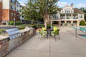 Outdoor Grill And Patio at The Pointe at Suwanee Station, Georgia, 30024