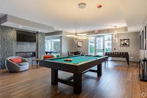 Game room with pool table at Arden of Oak Brook Apartments, Oakbrook Terrace, 60181