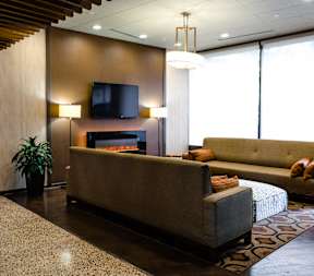 living room at Hampton Plaza Apartments, Towson