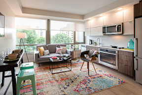Living room at Artline Apartments, Washington, DC