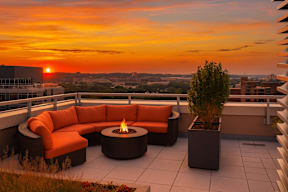Rooftop Firepit Patio at Artline Apartments, Washington, DC