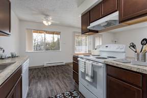 the preserve at ballantyne commons apartment kitchen and living room