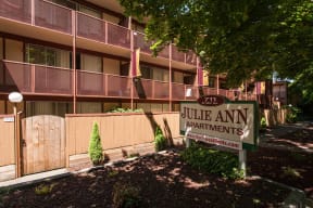 the building where the apartment is located