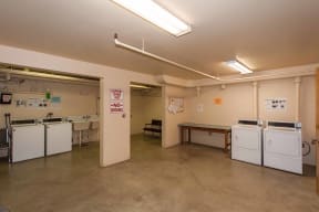 the laundry room is clean and ready to use