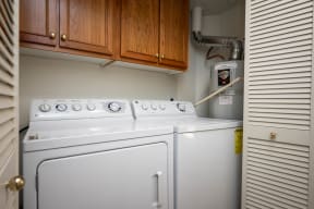 Village at Main Street | 2x2 Full Size Washer and Dryer with Additional Storage