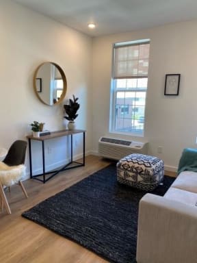 Modern Living Room at Park and Main, Hartford, 06106