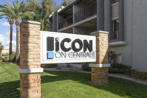 Pheonix Apartments- Icon on Central- exterior-signage