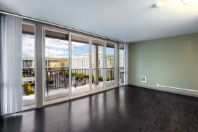 Seattle Apartments - Cosmopolitan - view- deck- seattle- natural light