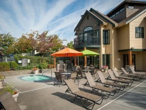 Puyallup Apartments- Deer Creek Apartments- common space- pool