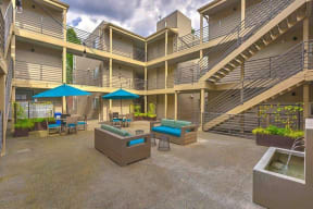 Seattle Apartments- Mosaic on Greenwood-exterior- patio