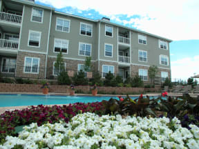 our apartments showcase a beautiful pool