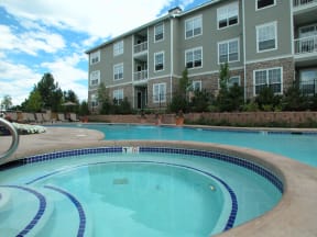 our apartments showcase an unique swimming pool