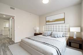 Master bedroom with king size bed