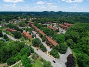 Aerial View at Deauville Park Apartments, Monroeville, PA, 15146