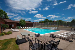 Pool With Sundecks at Deauville Park Apartments, Monroeville, Pennsylvania