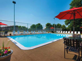 Outdoor pool  at Deauville Park Apartments, Monroeville