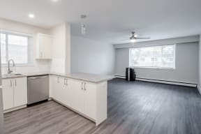 Open space at 585 Corydon Apartment Suites