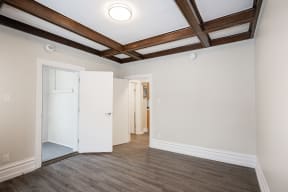 A bedroom at 117 Bryce Two-Bedroom Suite for rent in Winnipeg