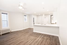 A kitchen at a two-bedroom suite for rent in Winnipeg