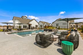Poolside Lounge Area at Avilla Traditions, Grand Prairie, 75052
