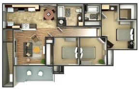 a floor plan of a house
