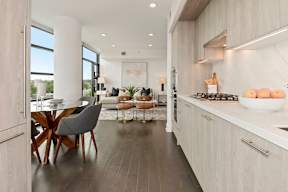 Kitchen with dining area