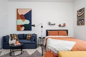 Bedroom With Sofa Chair at Art Of Newark, New Jersey