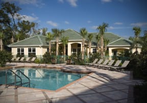 Resort-Style Pool at Manatee Cove Affordable Apartments in Melbourne FL