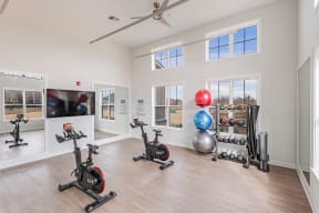 Yoga and Spin Studio at Glen Oaks Luxury Apartments in Wall Township, NJ